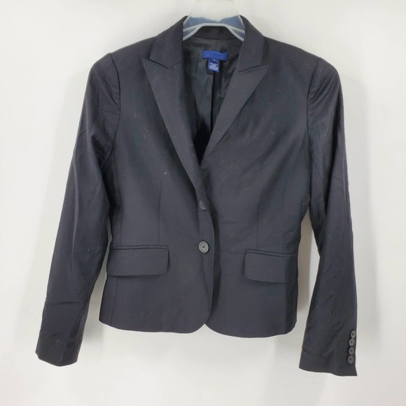J. Crew Woman Size 8 Black double button Blazer - Picture 1 of 5